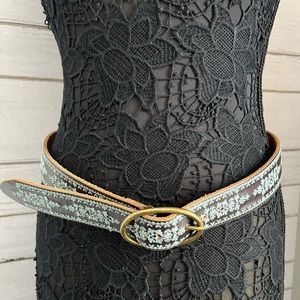 Lucky Brand Dark Brown leather belt size medium